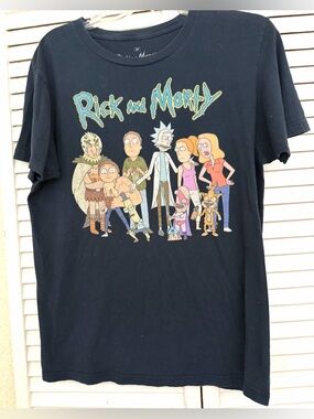 Rick and Morty Graphic Short Sleeve Tee - Black